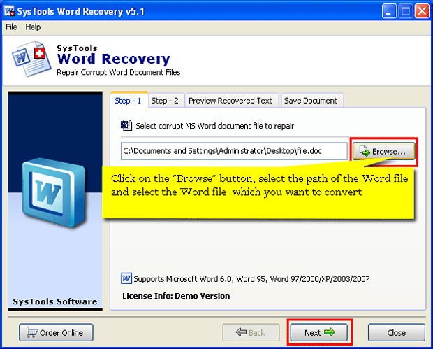 MS Word Repair 5.3