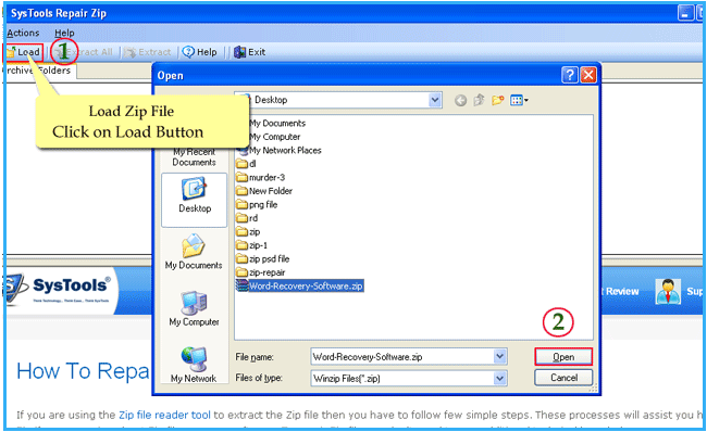 Advanced Zip File Repair Program 3.1