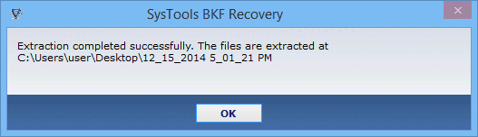 Save BKF File
